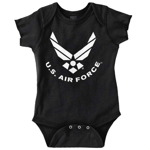 US Air Force Official USAF Symbol Romper Boys or Girls Infant Baby Brisco Brands 18M