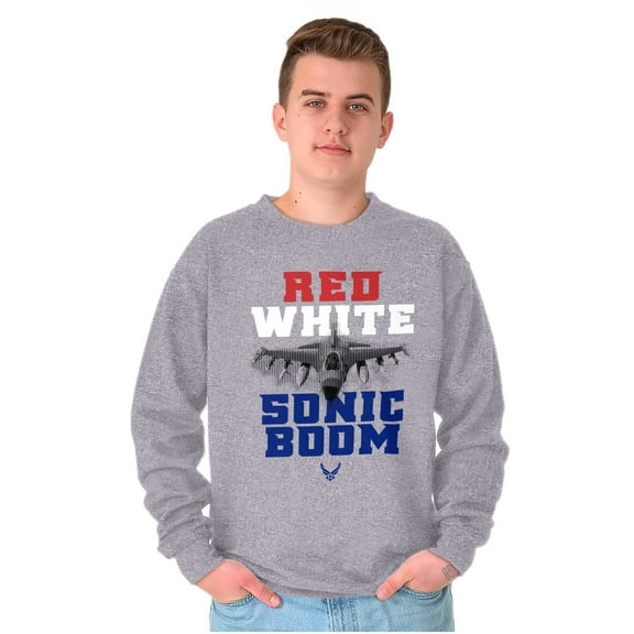 US Air Force Patriotic Sonic Boom Unisex Plus Size Sweatshirt Brisco Brands 3X