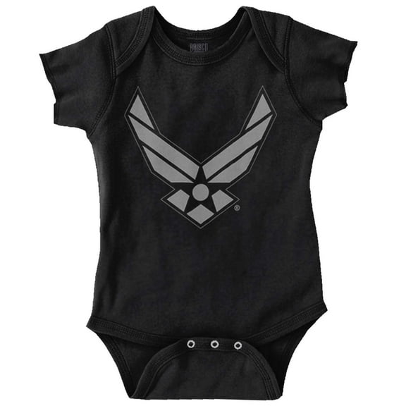US Air Force Pilot Symbol USAF Romper Boys or Girls Infant Baby Brisco Brands 18M