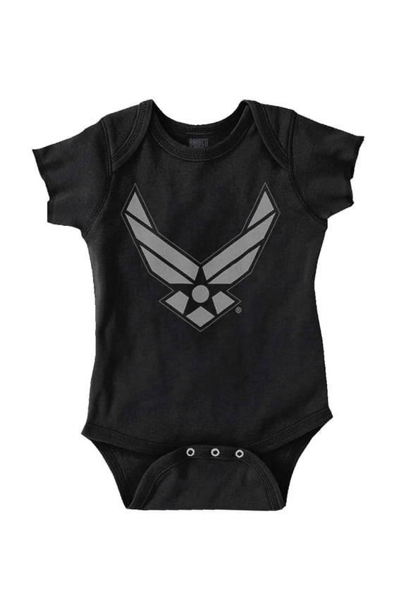 US Air Force Pilot Symbol USAF Romper Boys or Girls Infant Baby Brisco Brands 18M