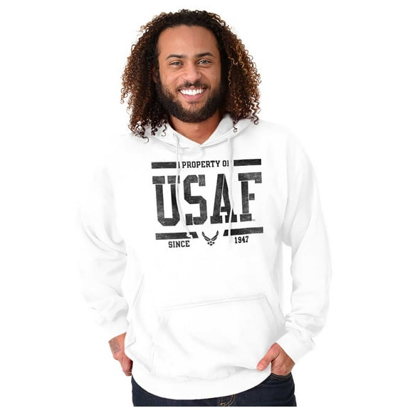 US Air Force Property of USAF Hoodie Sweatshirt Women Men Brisco Brands X