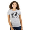 thumbnail image 1 of US Air Force Property of USAF Logo Women's T Shirt Ladies Tee Brisco Brands S, 1 of 5