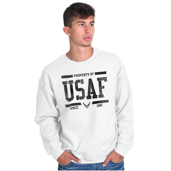 US Air Force Property of USAF Sweatshirt for Men or Women Brisco Brands S