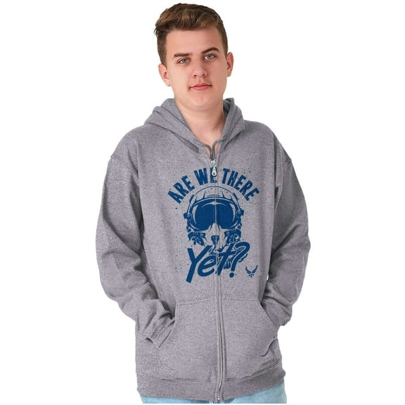 US Air Force Proud Aircraft Pilot Zip Up Hoodie Men's Women's Brisco Brands S