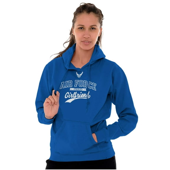 US Air Force Proud USAF Girlfriend Hoodie Sweatshirt Women Brisco Brands M