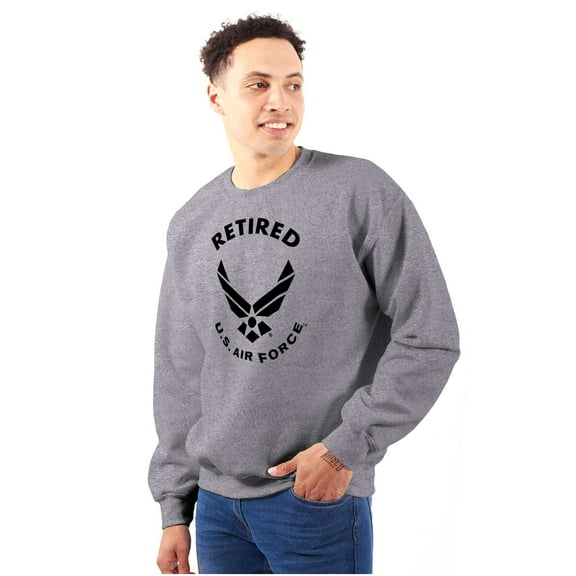 US Air Force Retired USAF Veteran Sweatshirt for Men or Women Brisco Brands M
