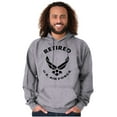 thumbnail image 1 of US Air Force Retired USAF Veteran Unisex Plus Size Hoodie Brisco Brands 2X, 1 of 5