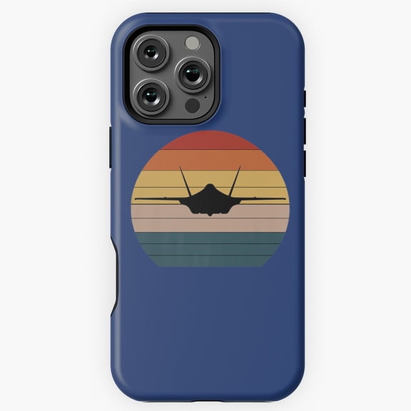 US Air Force Retro F-22 Vintage USAF Phone Case for iPhone 16 15 14 13 12 11 Pro Max