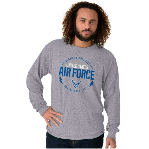 US Air Force Service Before Self Long Sleeve TShirt Men Women Brisco Brands S