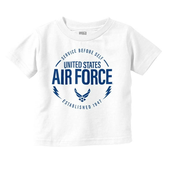 US Air Force Service Before Self Toddler Boy Girl T Shirt Infant Toddler Brisco Brands 24M