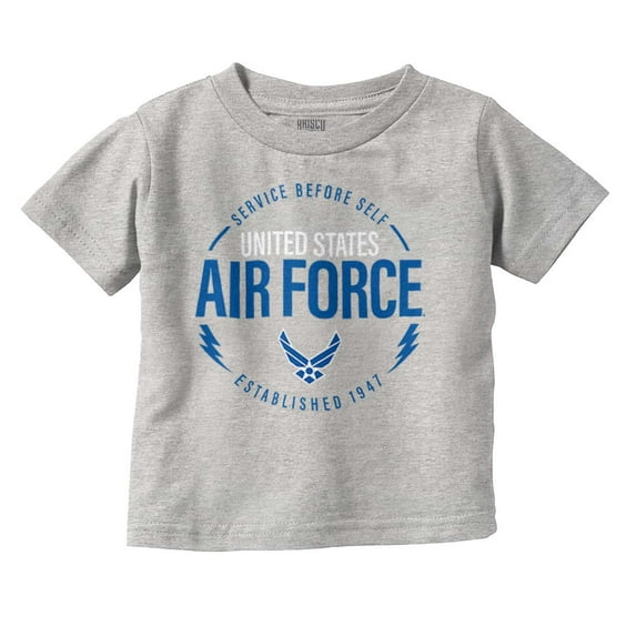 US Air Force Service Before Self Toddler Boy Girl T Shirt Infant Toddler Brisco Brands 6M