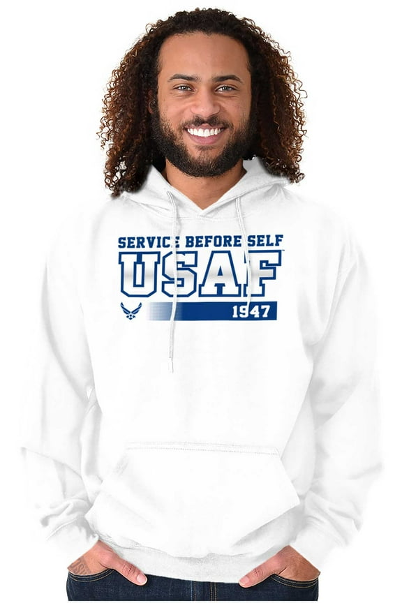 Service Before Self USAF Hoodie Sweatshirt Women Men Brisco Brands M
