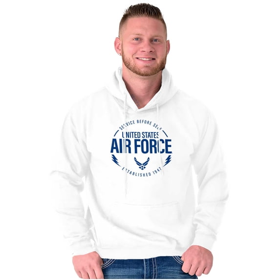US Air Force Service Before Self Unisex Plus Size Hoodie Brisco Brands 5X