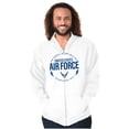 thumbnail image 1 of US Air Force Service Before Self Unisex Plus Size Zip Hoodie Brisco Brands 5X, 1 of 5