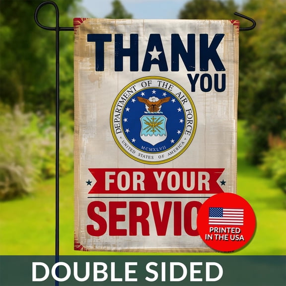 US Air Force Service Flag Double Sided Military Appreciation Banner 1
