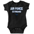thumbnail image 1 of US Air Force Strong USAF Pride Romper Boys or Girls Infant Baby Brisco Brands NB, 1 of 6