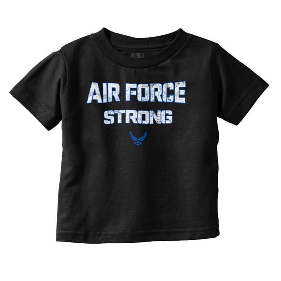 US Air Force Strong USAF Pride Toddler Boy Girl T Shirt Infant Toddler Brisco Brands 18M
