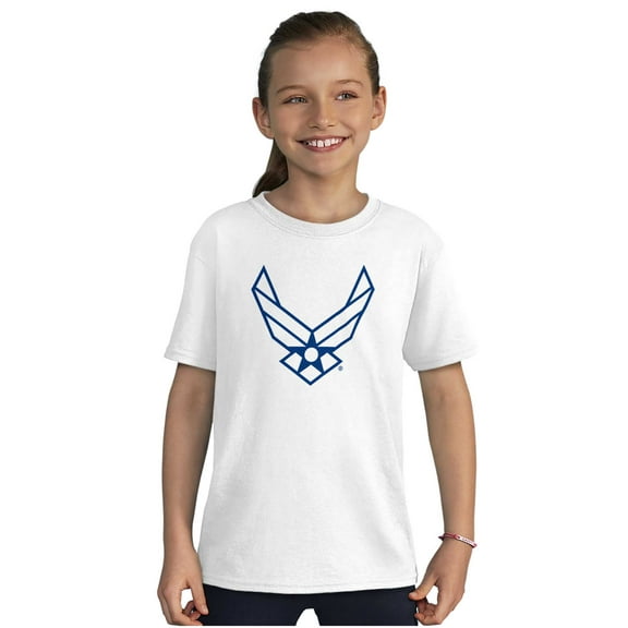 US Air Force Symbol Official USAF Crewneck T Shirts Boy Girl Teen Brisco Brands S