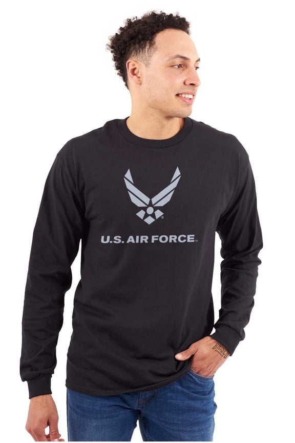 US Air Force Symbol USAF Official Long Sleeve TShirt Men Women Brisco Brands S