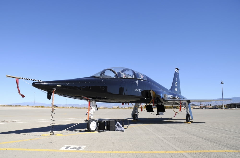 US Air Force T-38 Talon at Holloman Air Force Base New Mexico Canvas Art - Riccardo NiccoliStocktrek Images (17 x 12)
