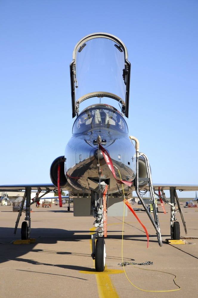 US Air Force T-38 Talon at Sheppard Air Force Base Texas Canvas Art - Riccardo NiccoliStocktrek Images (12 x 17)