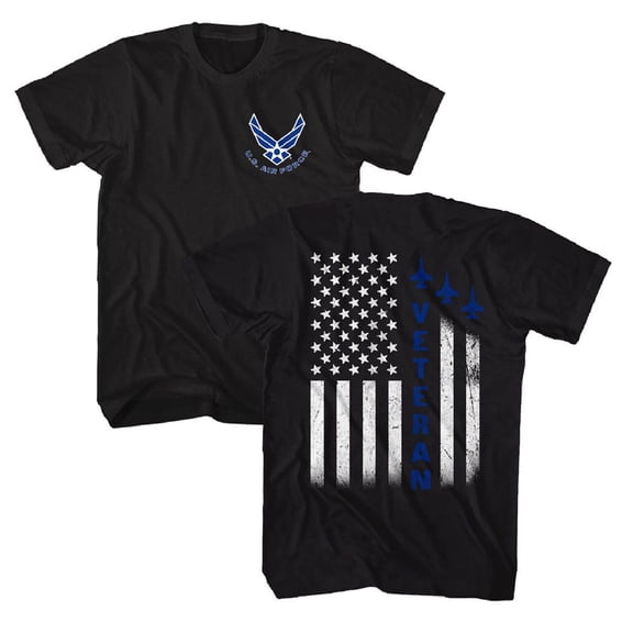 US Air Force US Air Force Af Vet Black Adult T-Shirt ***F&B*** 2Xl