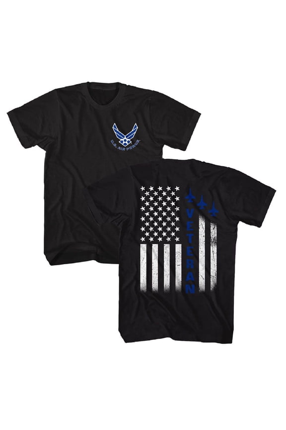 US Air Force US Air Force Af Vet Black Adult T-Shirt ***F&B*** M