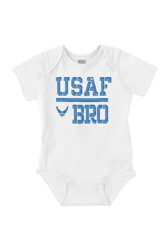 US Air Force USAF Bro Brother Bodysuit Jumper Boys Infant Baby Brisco Brands 24M