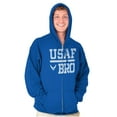 thumbnail image 1 of US Air Force USAF Bro Brother Men Big & Tall Zip Hoodie Brisco Brands 3X, 1 of 5