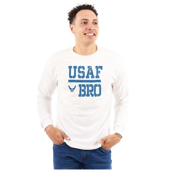 US Air Force USAF Bro Brother Men's Long Sleeve Tee T Shirt Brisco Brands S