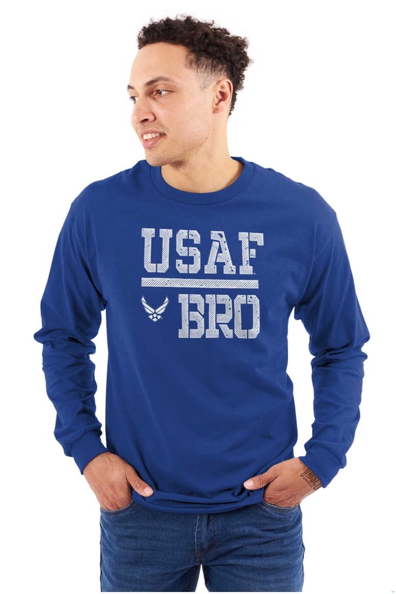 US Air Force USAF Bro Brother Men's Long Sleeve Tee T Shirt Brisco Brands S