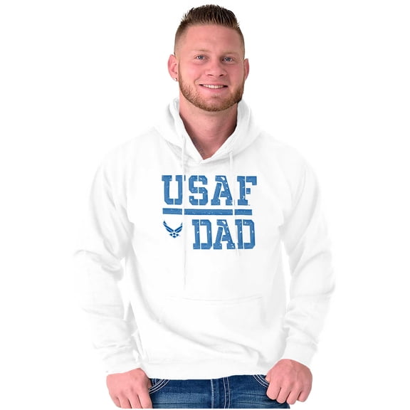 US Air Force USAF Dad Military Father Men Big & Tall Graphic Hoodie Brisco Brands 2X