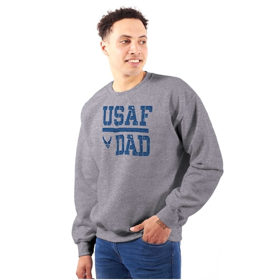 US Air Force USAF Dad Military Father Men Big & Tall Sweatshirt Brisco Brands 5X