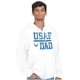 thumbnail image 1 of US Air Force USAF Dad Military Father Zip Hoodie Sweatshirt Men Brisco Brands S, 1 of 6