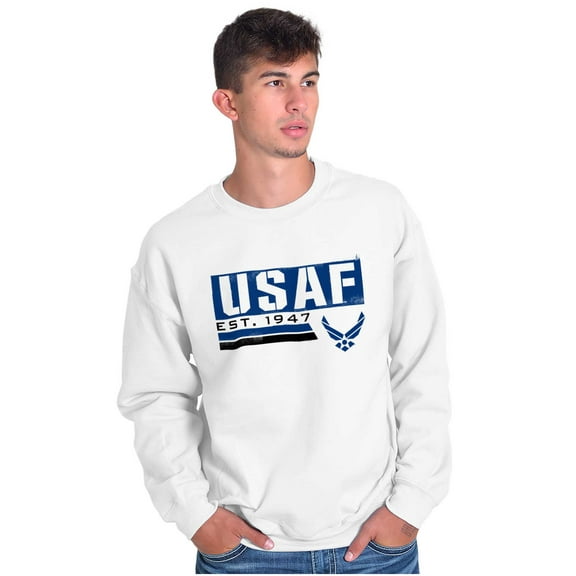 US Air Force USAF Est 1947 Logo Sweatshirt for Men or Women Brisco Brands S