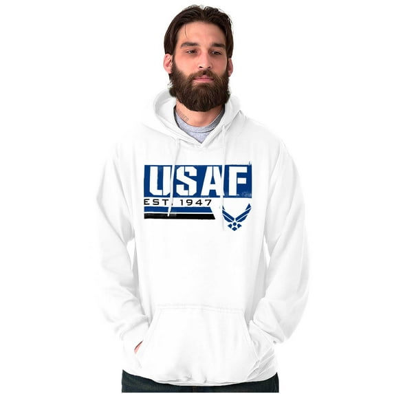 US Air Force USAF Est 1947 Logo Unisex Plus Size Hoodie Brisco Brands 3X