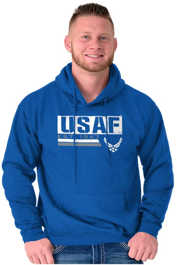 USAF Est 1947 Logo Unisex Plus Size Hoodie Brisco Brands 5X