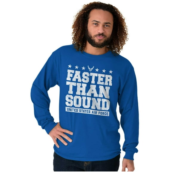 US Air Force USAF Faster Than Sound Long Sleeve TShirt Men Women Brisco Brands X