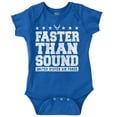 thumbnail image 1 of US Air Force USAF Faster Than Sound Romper Boys or Girls Infant Baby Brisco Brands 6M, 1 of 7