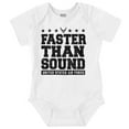 thumbnail image 1 of US Air Force USAF Faster Than Sound Romper Boys or Girls Infant Baby Brisco Brands NB, 1 of 6