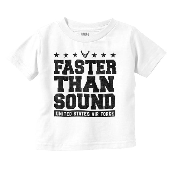 US Air Force USAF Faster Than Sound Toddler Boy Girl T Shirt Infant Toddler Brisco Brands 5T
