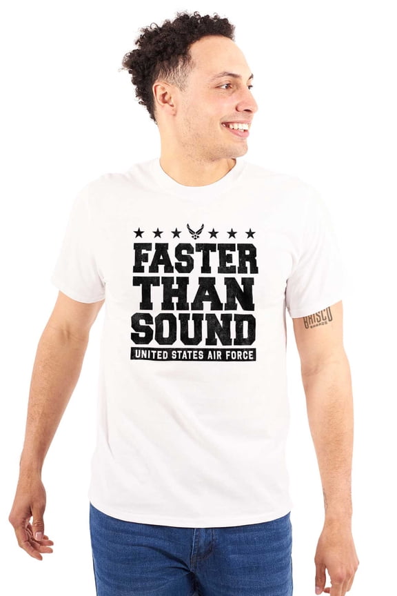USAF Faster Than Sound Unisex Plus Size Graphic Tee Brisco Brands 5X