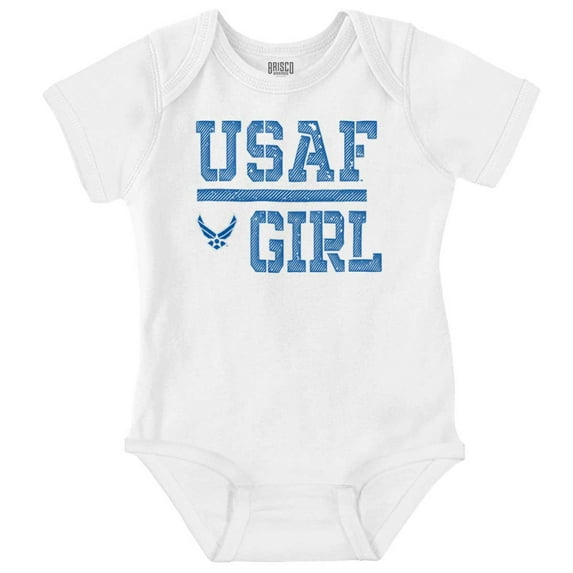 US Air Force USAF Girl Bodysuit Jumper Girls Infant Baby Brisco Brands 18M