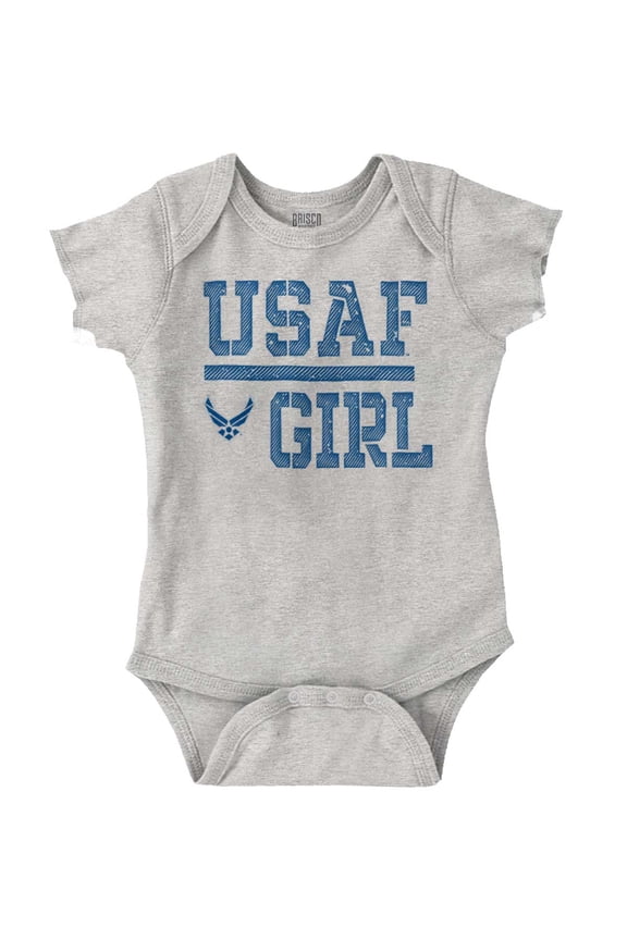 US Air Force USAF Girl Bodysuit Jumper Girls Infant Baby Brisco Brands 6M