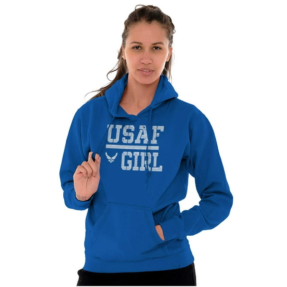 US Air Force USAF Girl Hoodie Sweatshirt Women Brisco Brands M