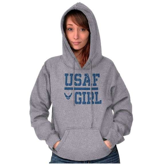 US Air Force USAF Girl Hoodie Sweatshirt Women Brisco Brands S