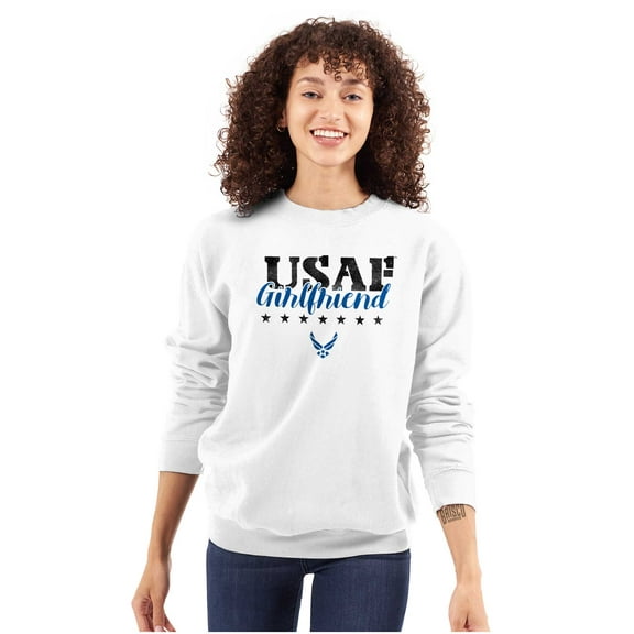 US Air Force USAF Girlfriend Pride Women Plus Size Sweatshirt Brisco Brands 2X