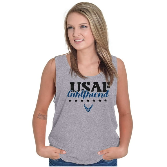 US Air Force USAF Girlfriend Pride Women Plus Size Tank Top Brisco Brands 3X