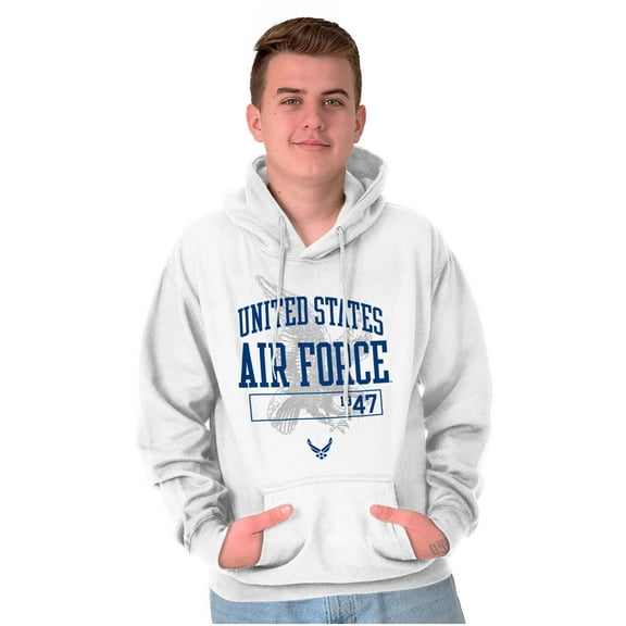 US Air Force USAF Logo Bald Eagle Hoodie Sweatshirt Women Men Brisco Brands S