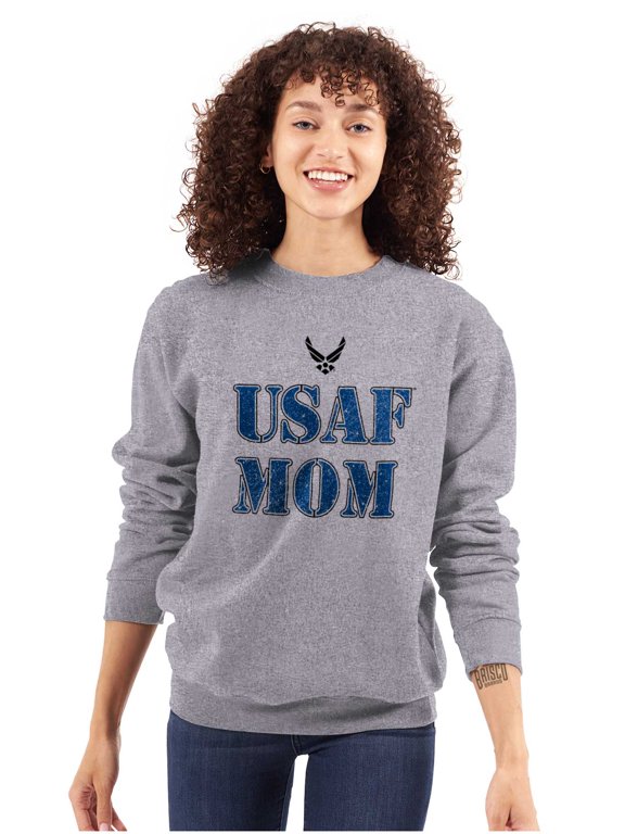 USAF Mom Family Support Women Plus Size Sweatshirt Brisco Brands 2X